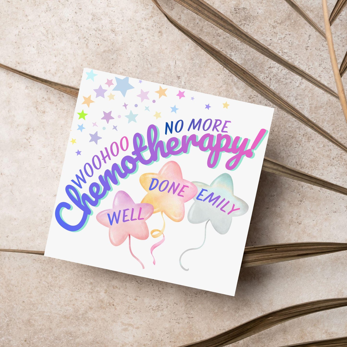 Personalised Congratulations Card, End of Chemo, Finished Treatment, Remission, Well Done, Beat Cancer Card, Chemotherapy