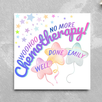 Personalised Congratulations Card, End of Chemo, Finished Treatment, Remission, Well Done, Beat Cancer Card, Chemotherapy