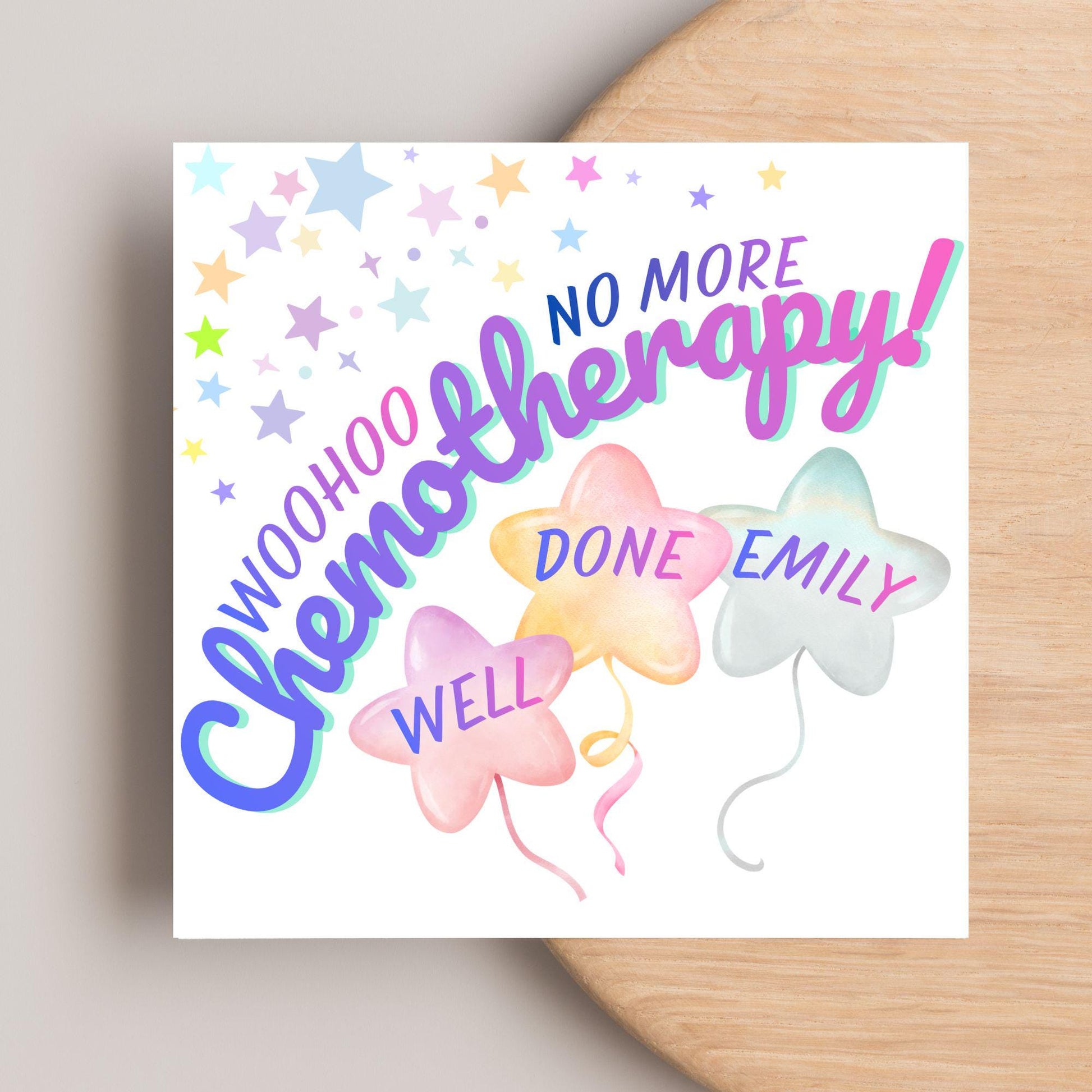 Personalised Congratulations Card, End of Chemo, Finished Treatment, Remission, Well Done, Beat Cancer Card, Chemotherapy