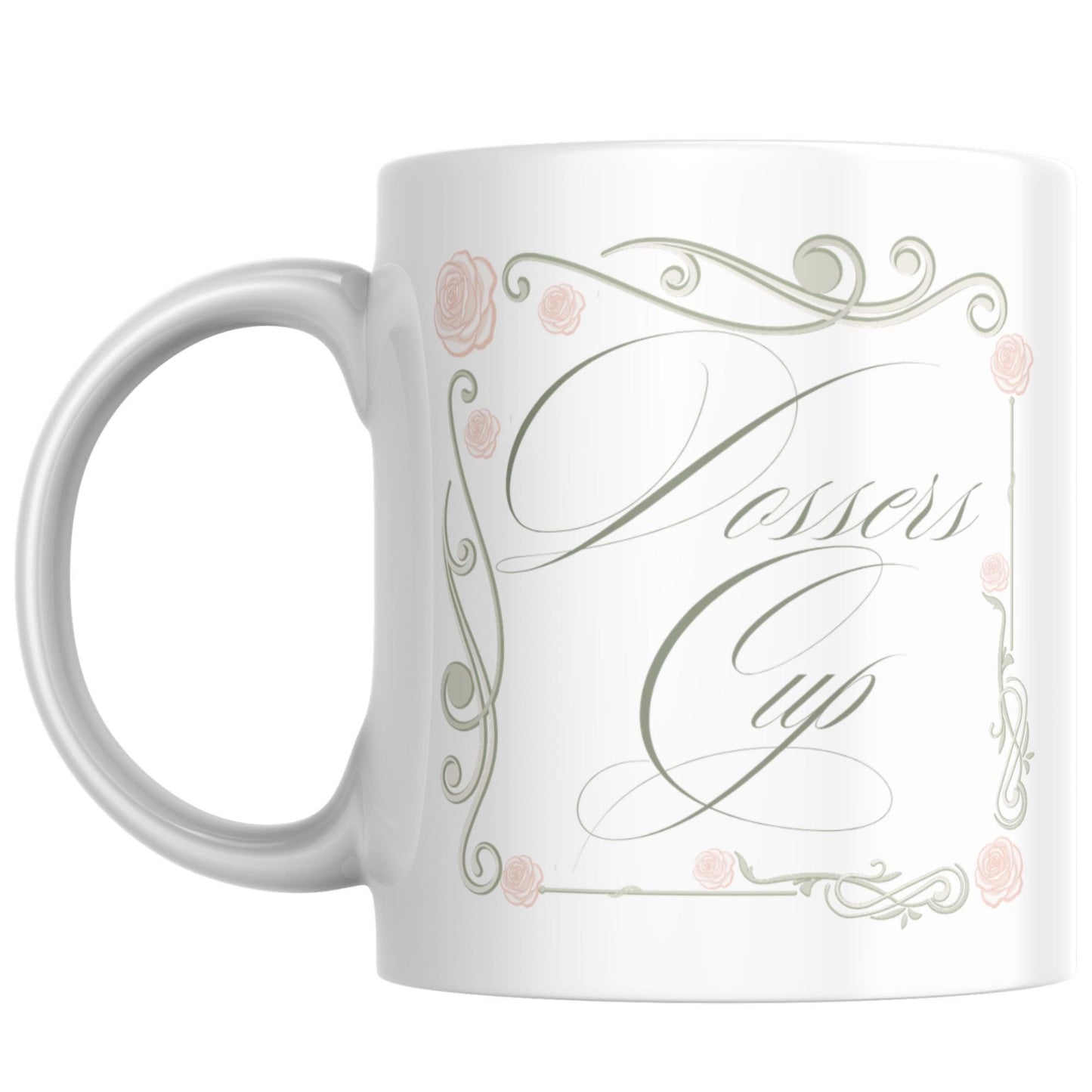 Dossers Cup, Traveller Mug, Rose Design Tea Mug for Non Travellers
