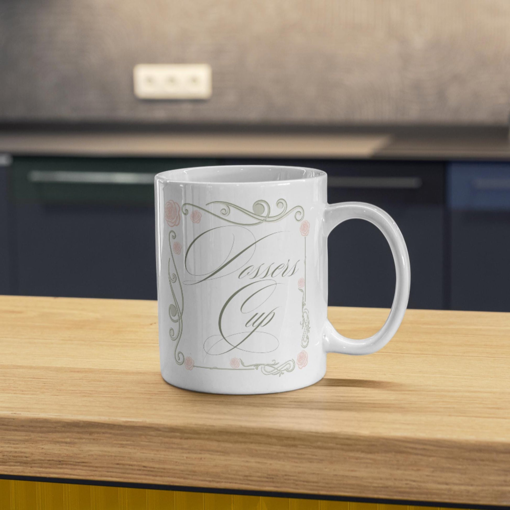 Dossers Cup, Traveller Mug, Rose Design Tea Mug for Non Travellers
