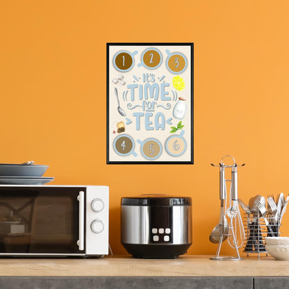 Kitchen Tea Choice Poster, Tea Chart, Tea Menu, Print for Kitchen, Teapot, Gift for Tea lover