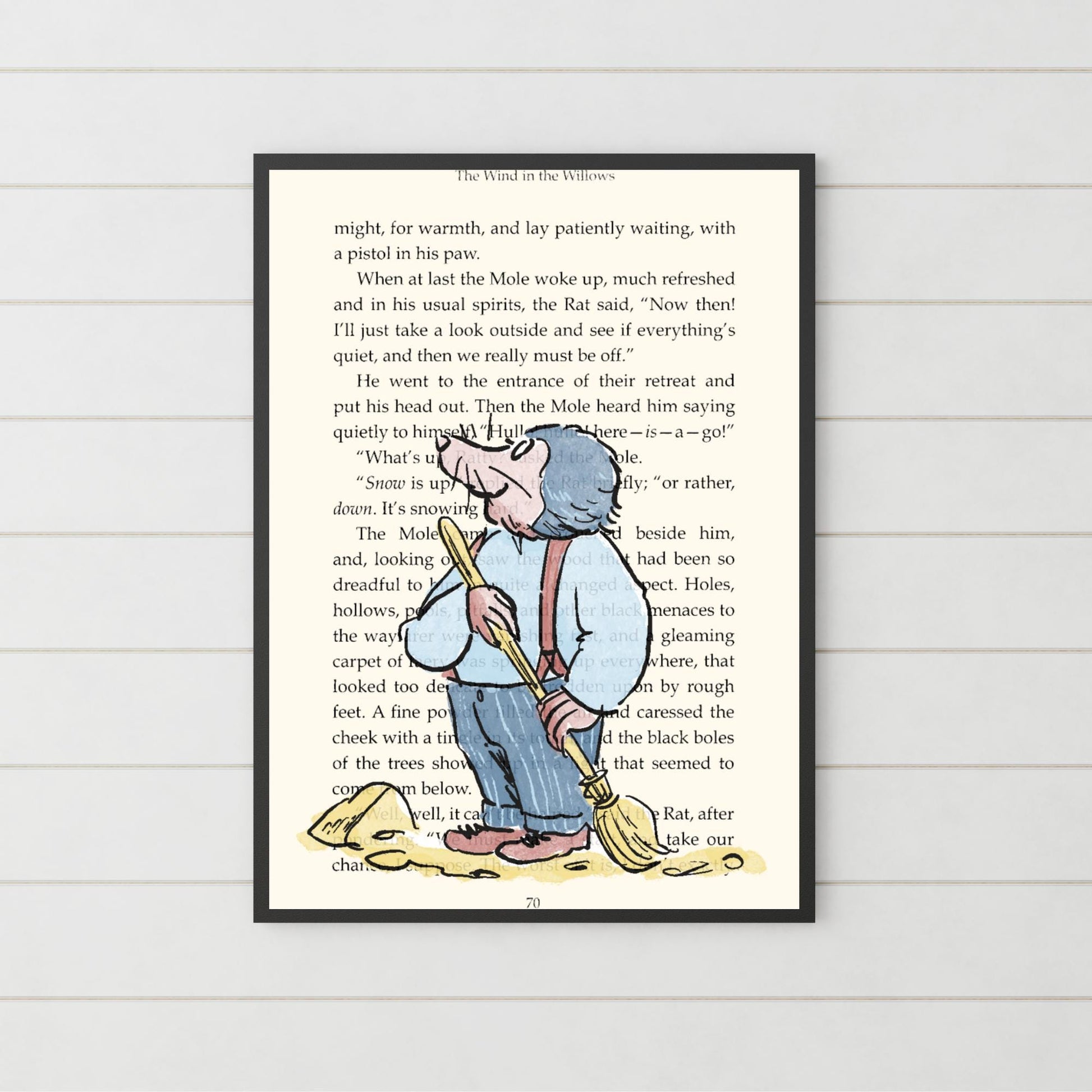 Wind in the Willows Inspired Book Prints, Choice of Characters, Literary A4 Poster, Book Wall Art