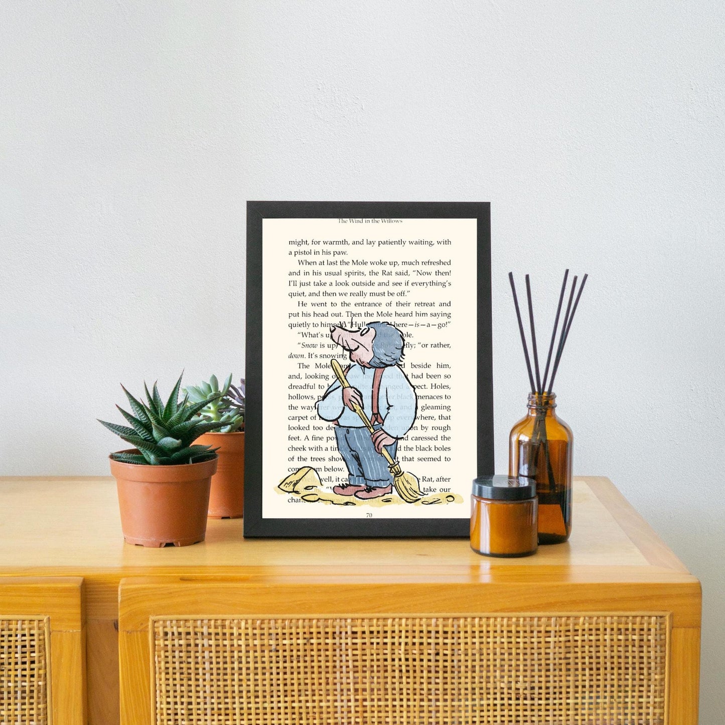 Wind in the Willows Inspired Book Prints, Choice of Characters, Literary A4 Poster, Book Wall Art