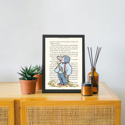 Wind in the Willows Inspired Book Prints, Choice of Characters, Literary A4 Poster, Book Wall Art