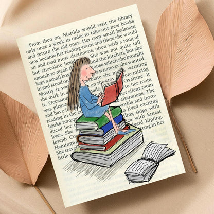 Matilda Inspired A4 Print, High Quality Wall Art, Book Art, Roald Dahl Nursery Decor
