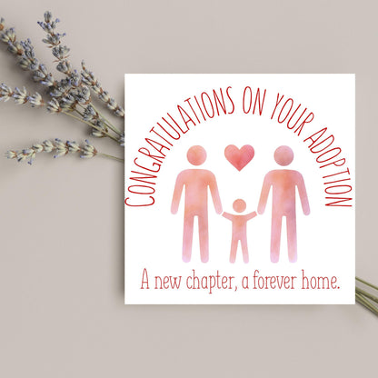 Congratulations on your Adoption Card, Adopted Child Card, New Family Greetings Card