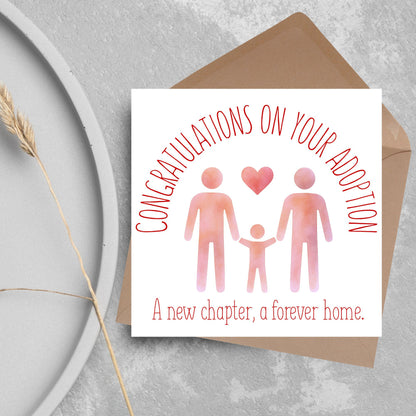 Congratulations on your Adoption Card, Adopted Child Card, New Family Greetings Card