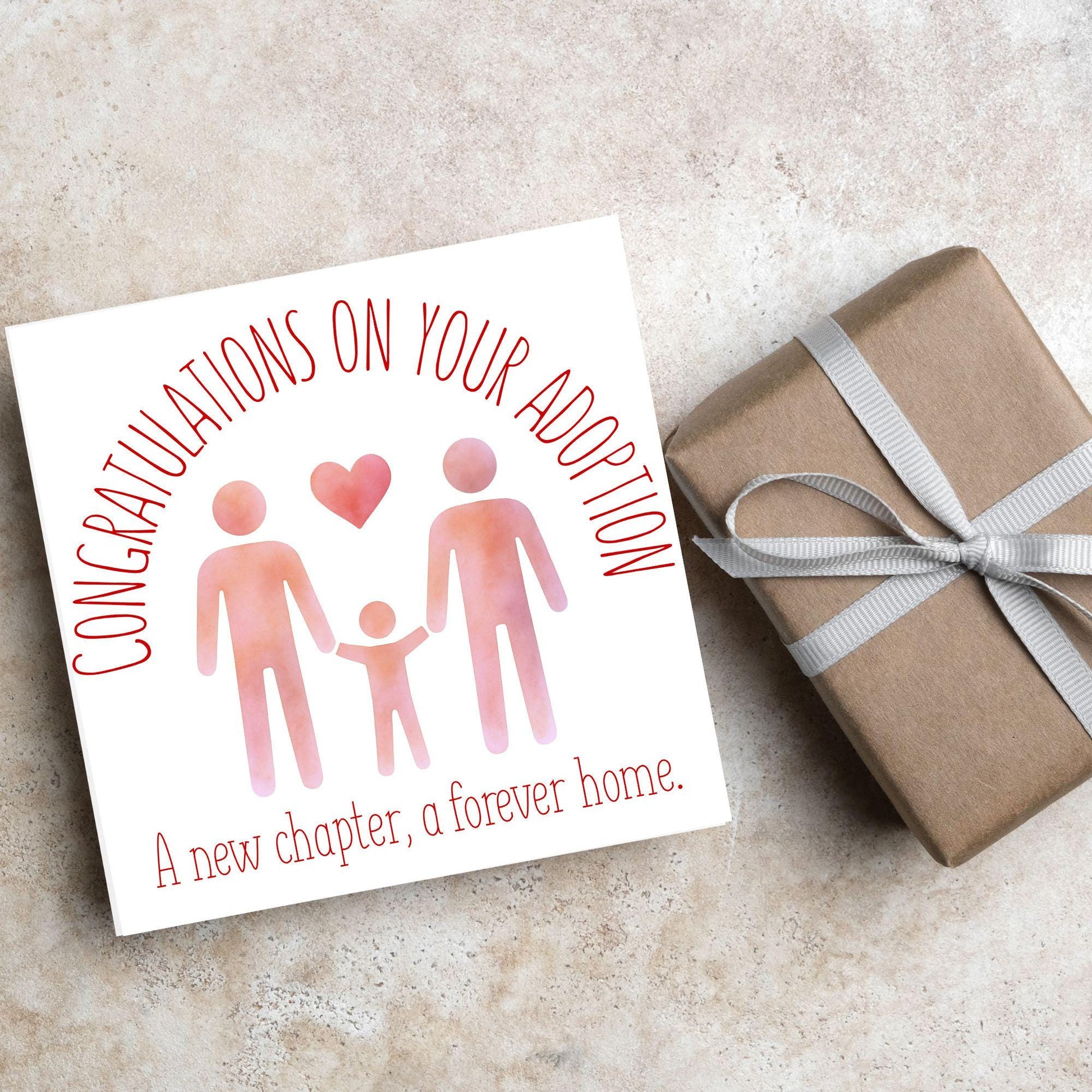 Congratulations on your Adoption Card, Adopted Child Card, New Family Greetings Card
