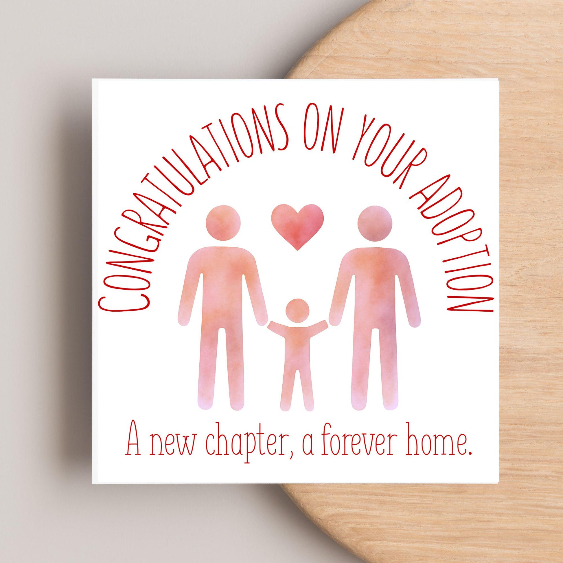 Congratulations on your Adoption Card, Adopted Child Card, New Family Greetings Card