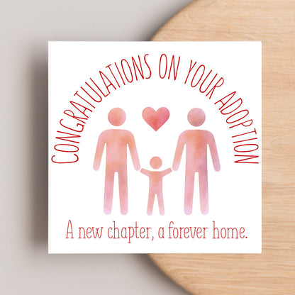 Congratulations on your Adoption Card, Adopted Child Card, New Family Greetings Card