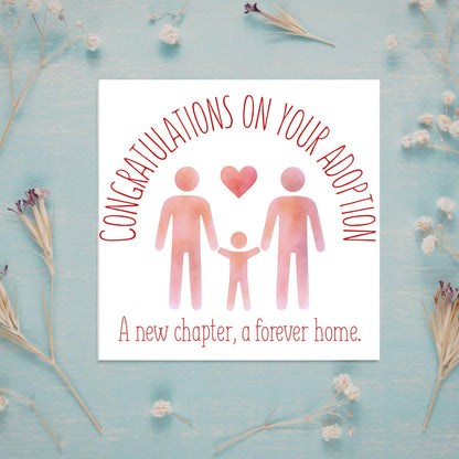 Congratulations on your Adoption Card, Adopted Child Card, New Family Greetings Card