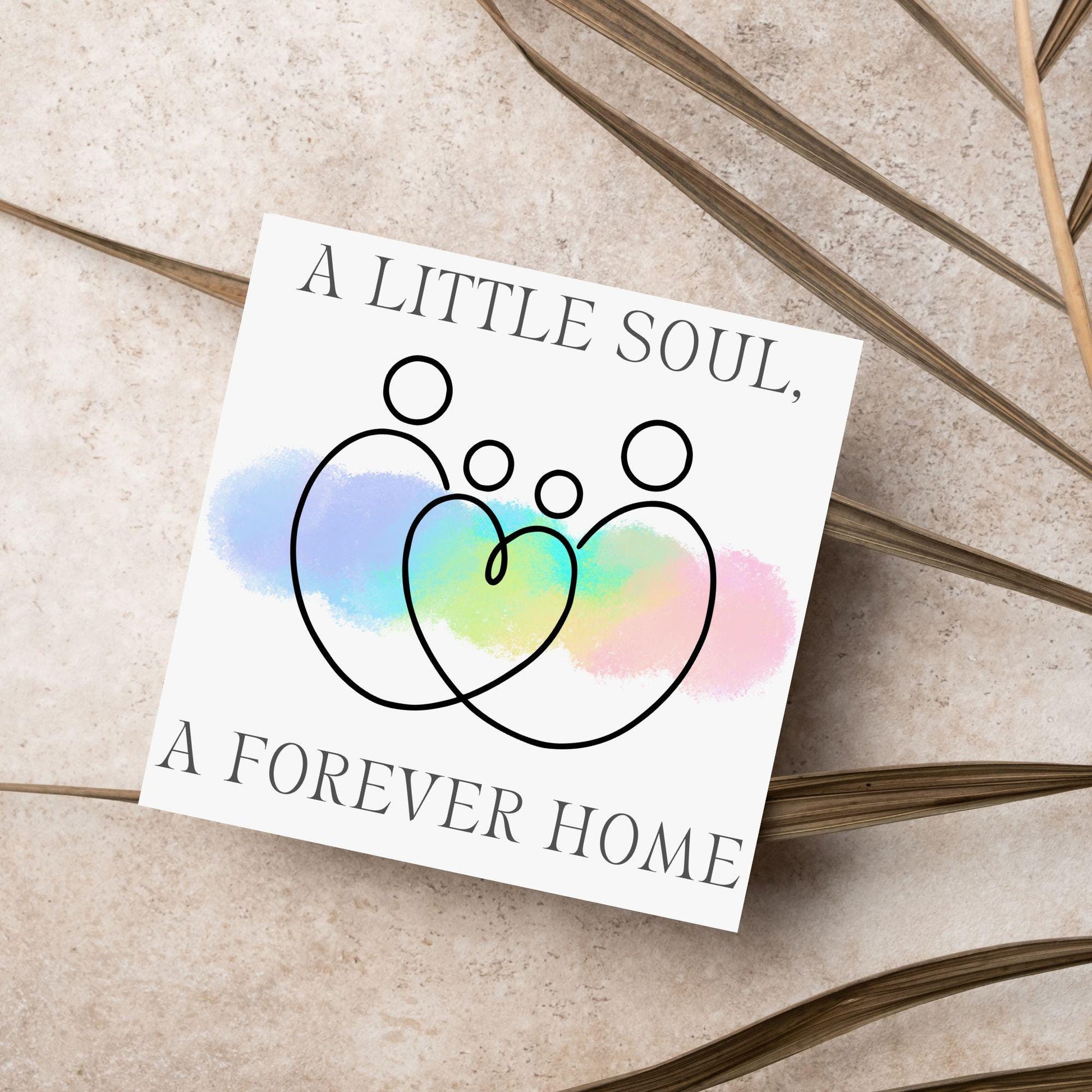 Congratulations on your Adoption Card, Adopted Child Card, New Family Greetings Card