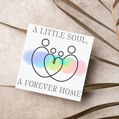 Congratulations on your Adoption Card, Adopted Child Card, New Family Greetings Card