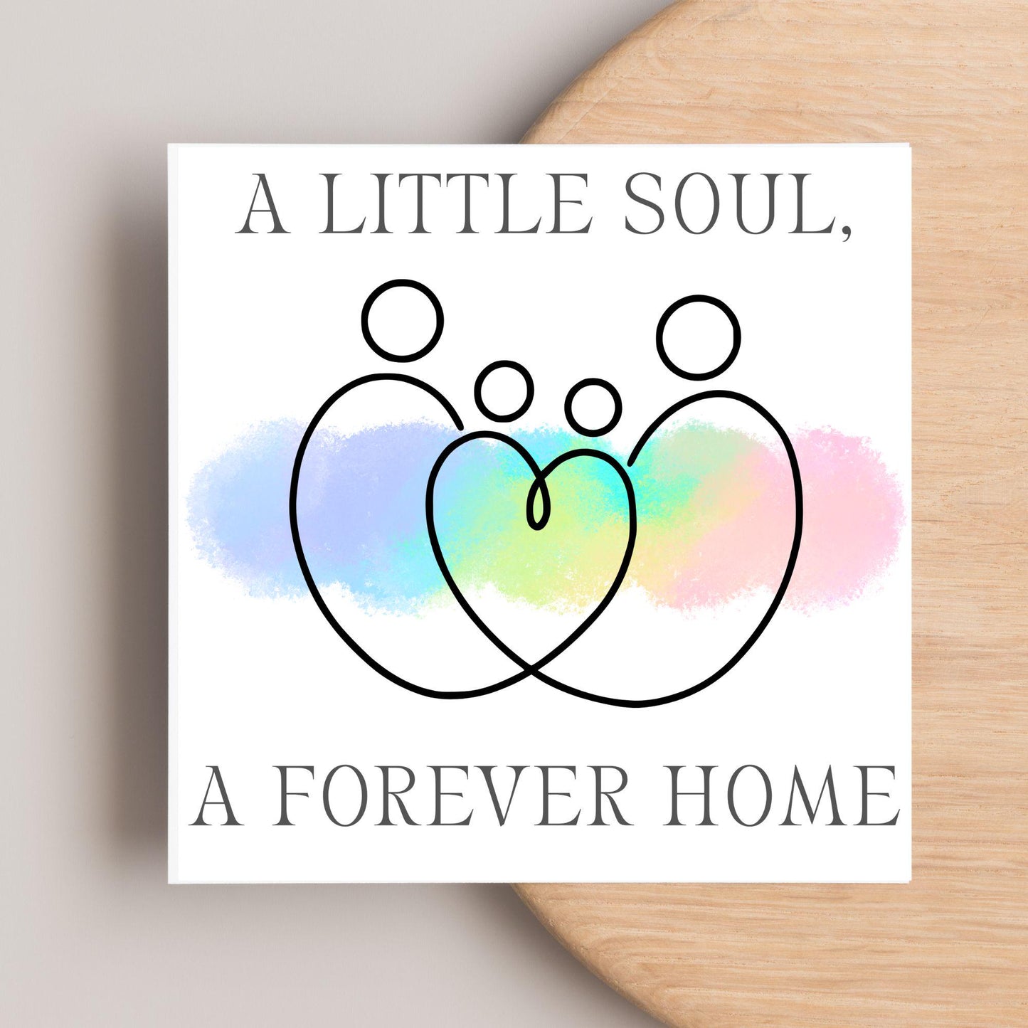 Congratulations on your Adoption Card, Adopted Child Card, New Family Greetings Card