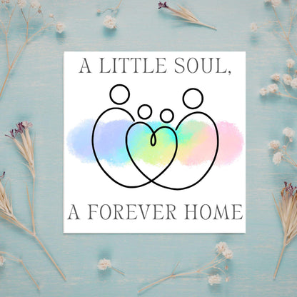 Congratulations on your Adoption Card, Adopted Child Card, New Family Greetings Card