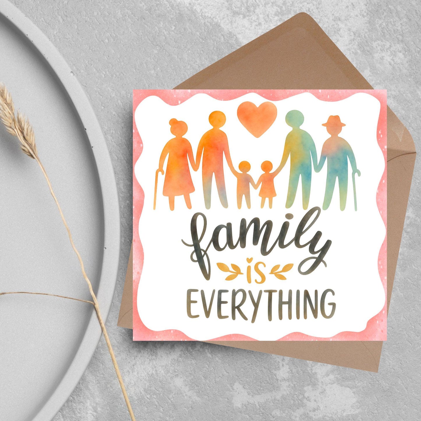 Congratulations on your Adoption Card, Adopted Child Card, New Family Greetings Card