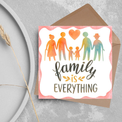 Congratulations on your Adoption Card, Adopted Child Card, New Family Greetings Card