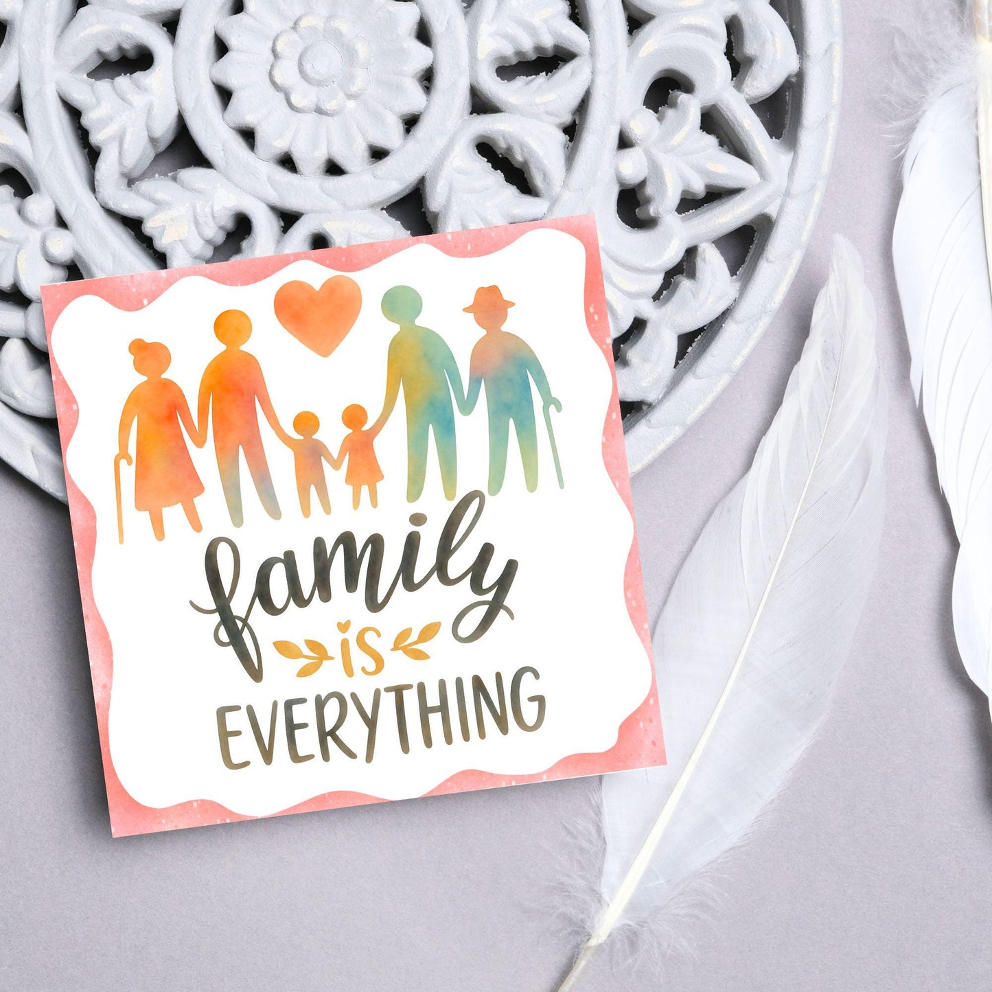Congratulations on your Adoption Card, Adopted Child Card, New Family Greetings Card