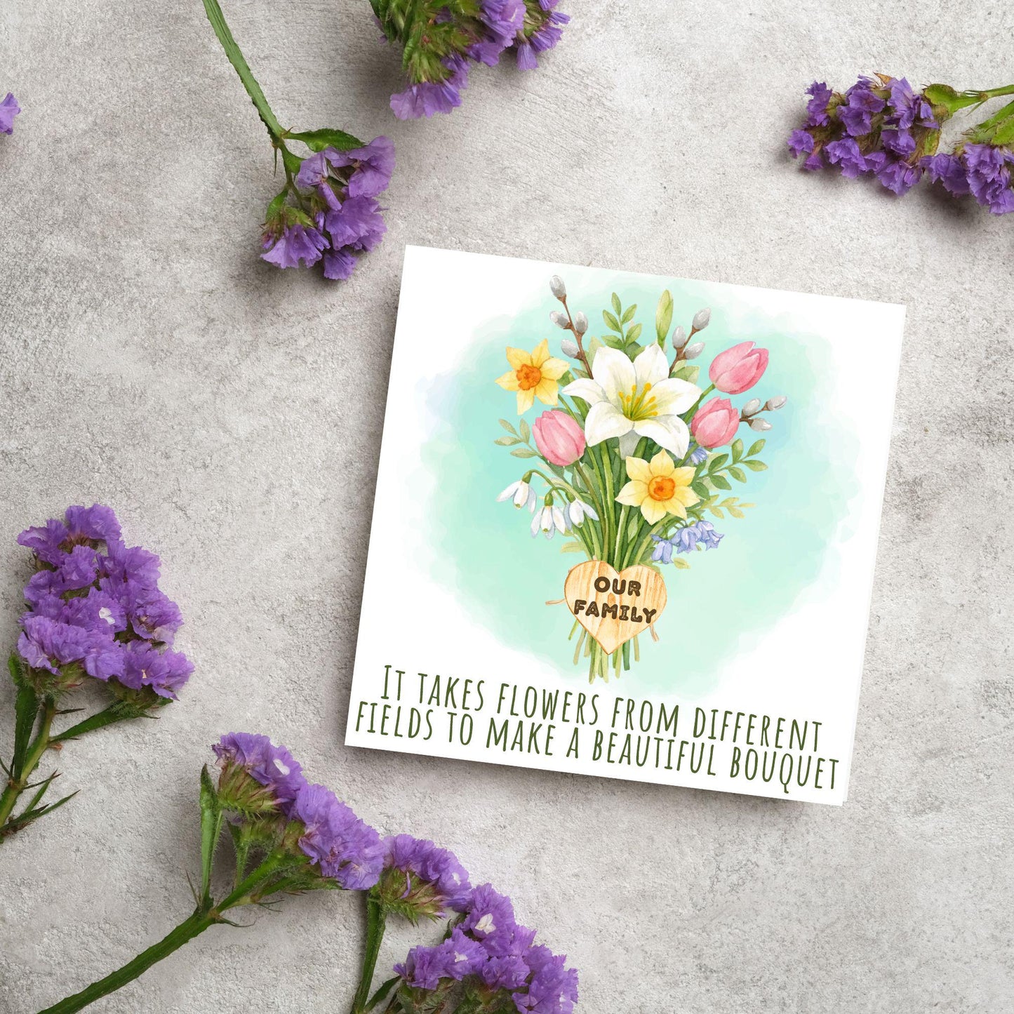 Congratulations on your Adoption Card, Adopted Child Card, New Family Greetings Card