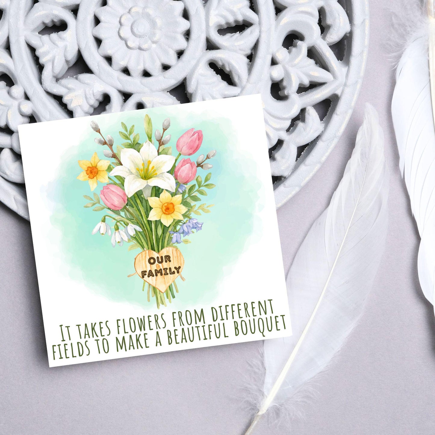 Congratulations on your Adoption Card, Adopted Child Card, New Family Greetings Card