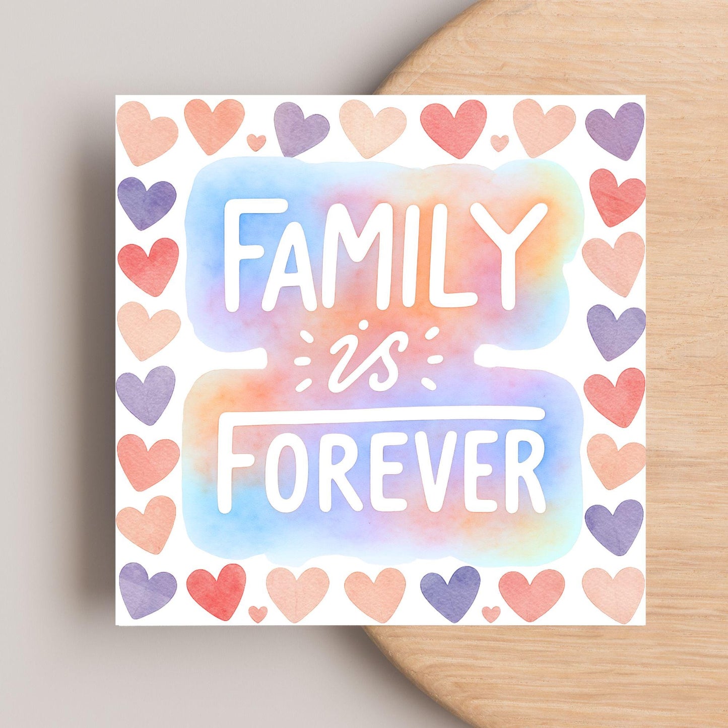 Congratulations on your Adoption Card, Adopted Child Card, New Family Greetings Card