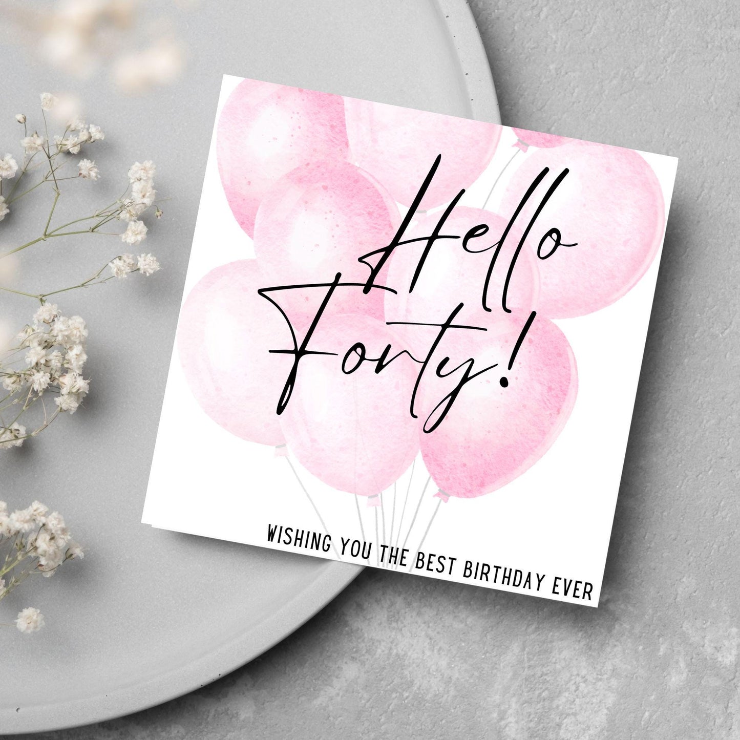 Personalised Age Birthday Card, 20th, 30th, 40th, 50th, 60th, 70th, 80th, 90th Birthday, For Him, For Her, Custom Birthday Card
