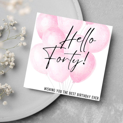Personalised Age Birthday Card, 20th, 30th, 40th, 50th, 60th, 70th, 80th, 90th Birthday, For Him, For Her, Custom Birthday Card