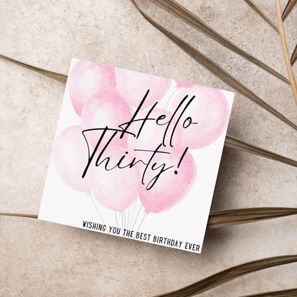 Personalised Age Birthday Card, 20th, 30th, 40th, 50th, 60th, 70th, 80th, 90th Birthday, For Him, For Her, Custom Birthday Card