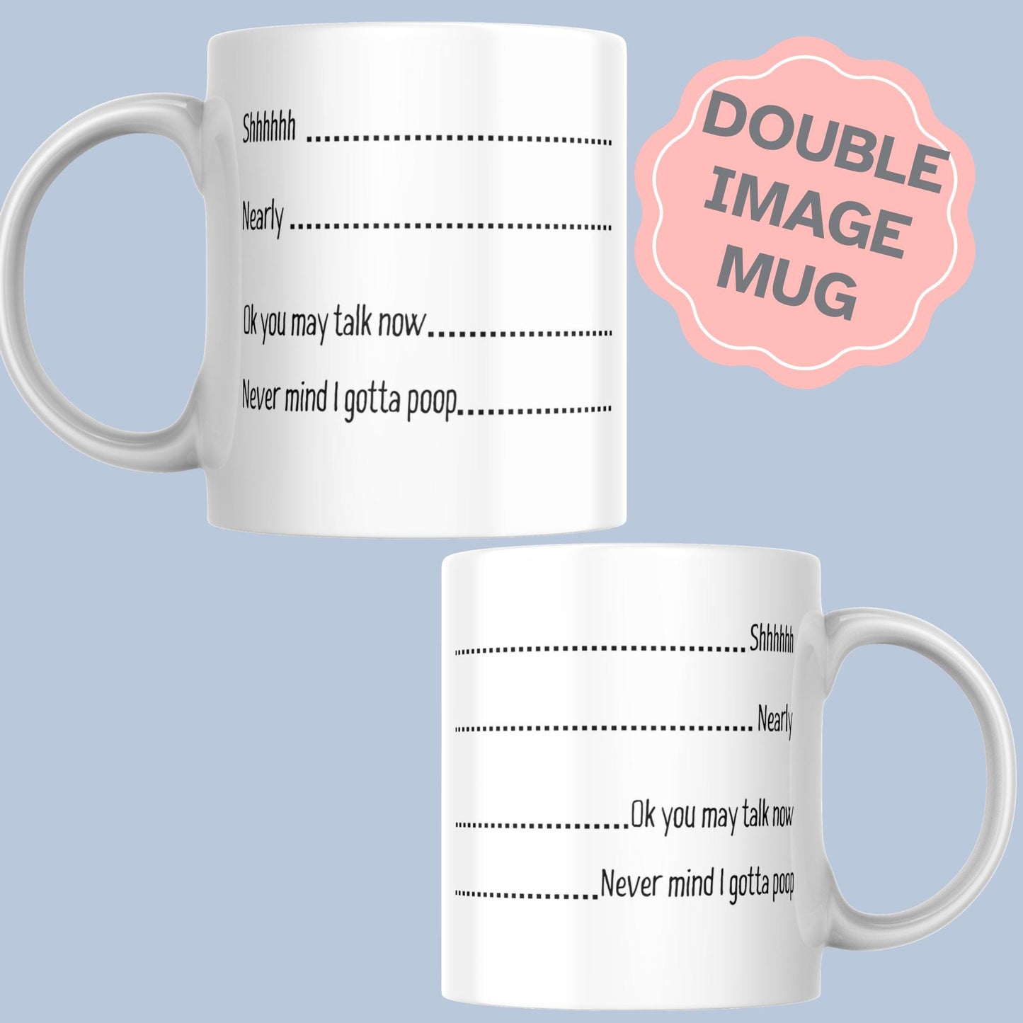 Coffee Levels Mug, Ceramic Coffee Cup, Funny Office Gift for Caffeine Addict