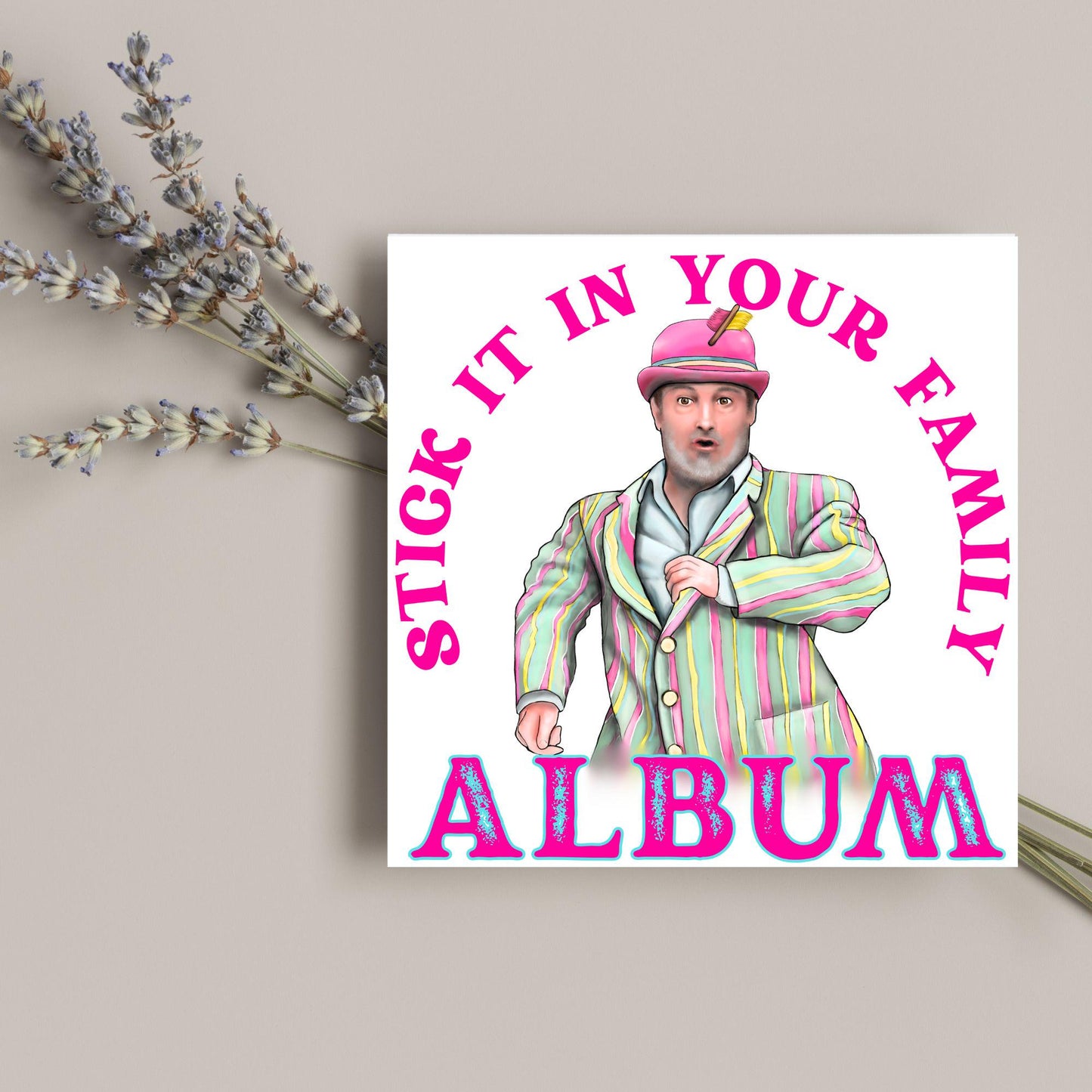 David Mitchell Family Album Any Occasion Card, Last One Laughing Birthday Card for Him, Card for Her, Funny Birthday Card, Anniversary Card