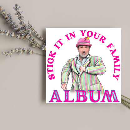 David Mitchell Family Album Any Occasion Card, Last One Laughing Birthday Card for Him, Card for Her, Funny Birthday Card, Anniversary Card