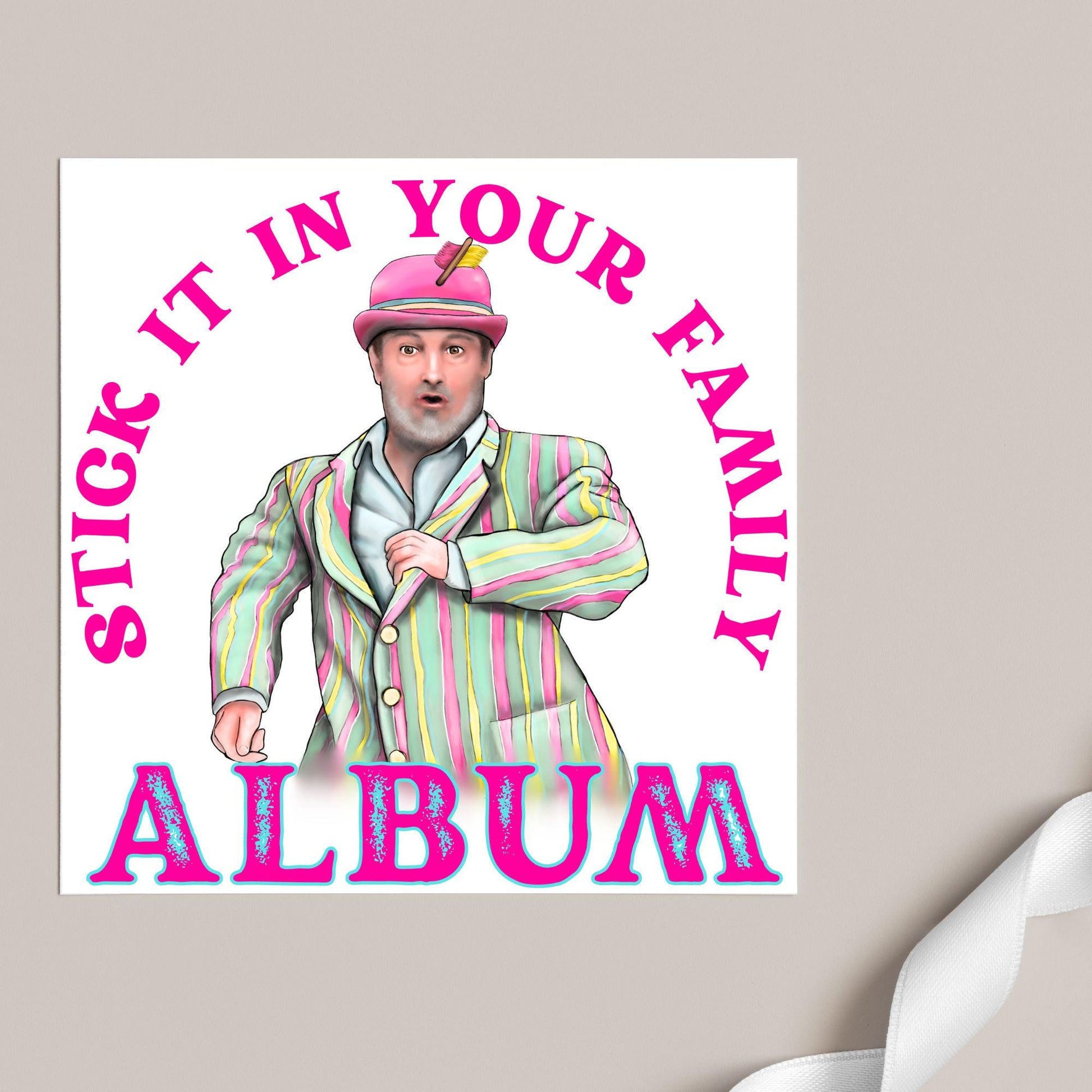 David Mitchell Family Album Any Occasion Card, Last One Laughing Birthday Card for Him, Card for Her, Funny Birthday Card, Anniversary Card