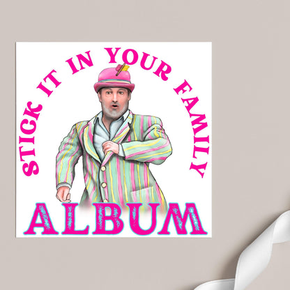 David Mitchell Family Album Any Occasion Card, Last One Laughing Birthday Card for Him, Card for Her, Funny Birthday Card, Anniversary Card