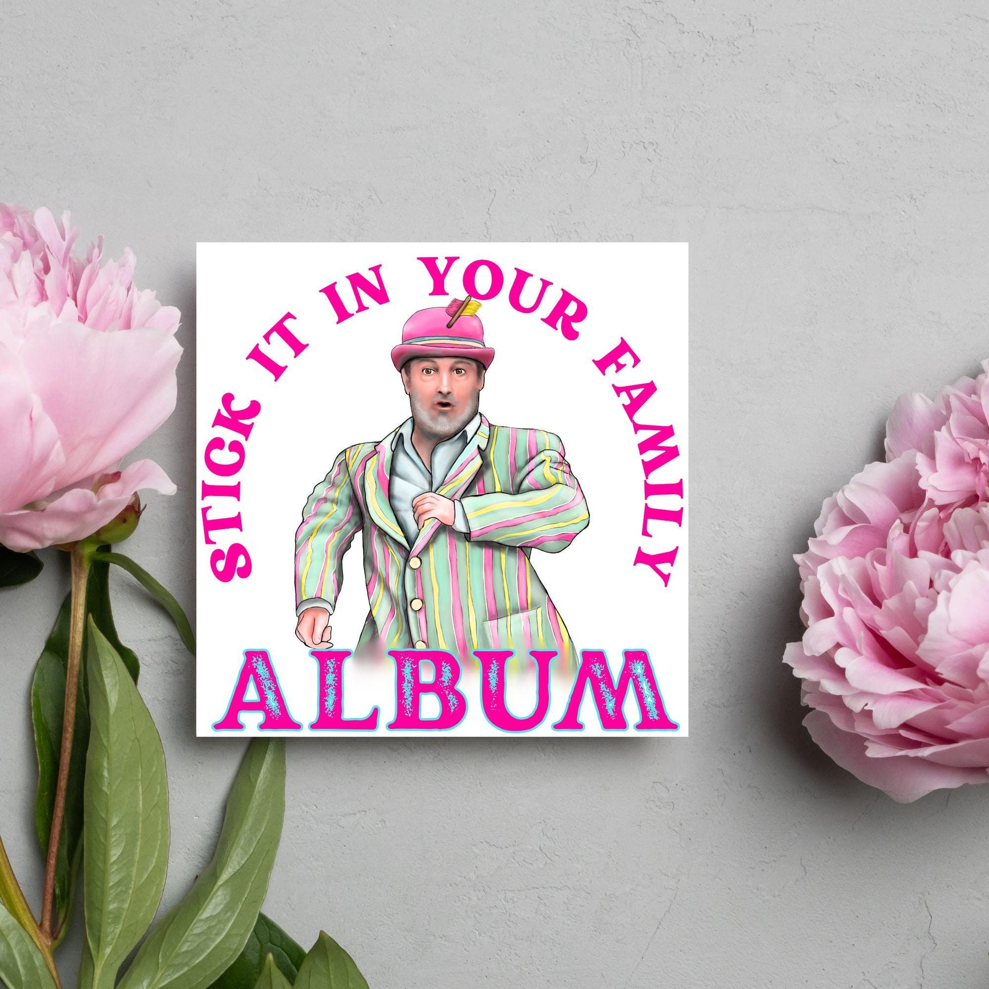 David Mitchell Family Album Any Occasion Card, Last One Laughing Birthday Card for Him, Card for Her, Funny Birthday Card, Anniversary Card