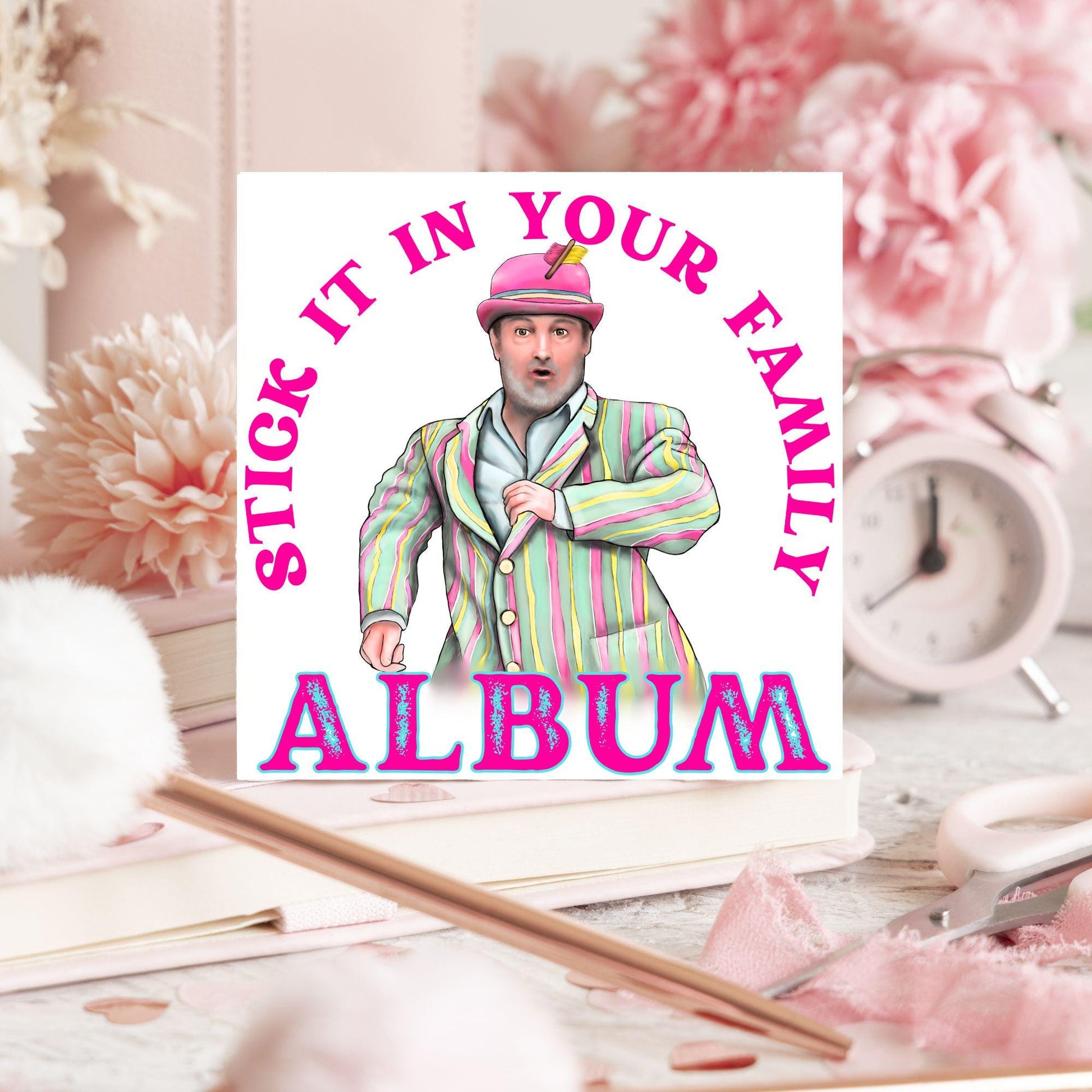 David Mitchell Family Album Any Occasion Card, Last One Laughing Birthday Card for Him, Card for Her, Funny Birthday Card, Anniversary Card