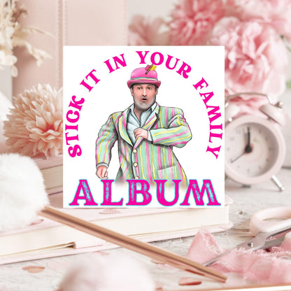 David Mitchell Family Album Any Occasion Card, Last One Laughing Birthday Card for Him, Card for Her, Funny Birthday Card, Anniversary Card