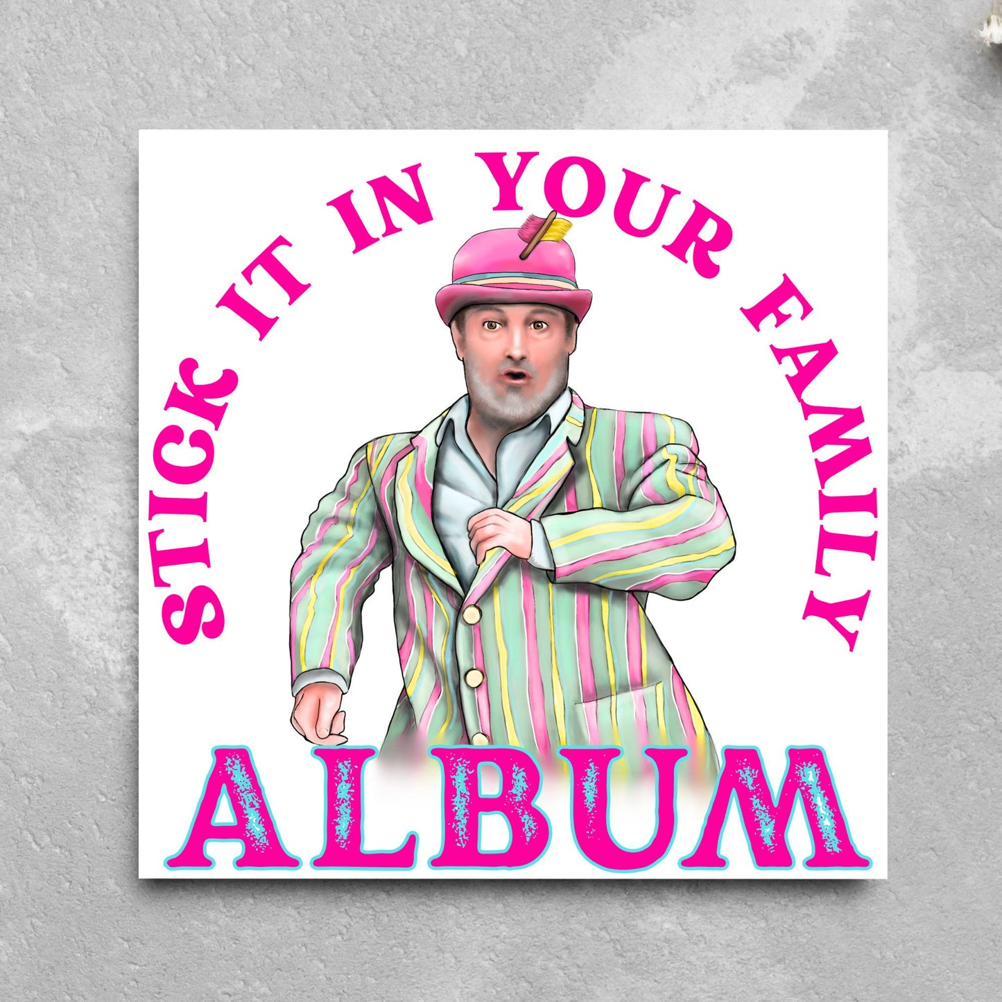 David Mitchell Family Album Any Occasion Card, Last One Laughing Birthday Card for Him, Card for Her, Funny Birthday Card, Anniversary Card