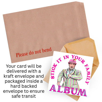David Mitchell Family Album Any Occasion Card, Last One Laughing Birthday Card for Him, Card for Her, Funny Birthday Card, Anniversary Card