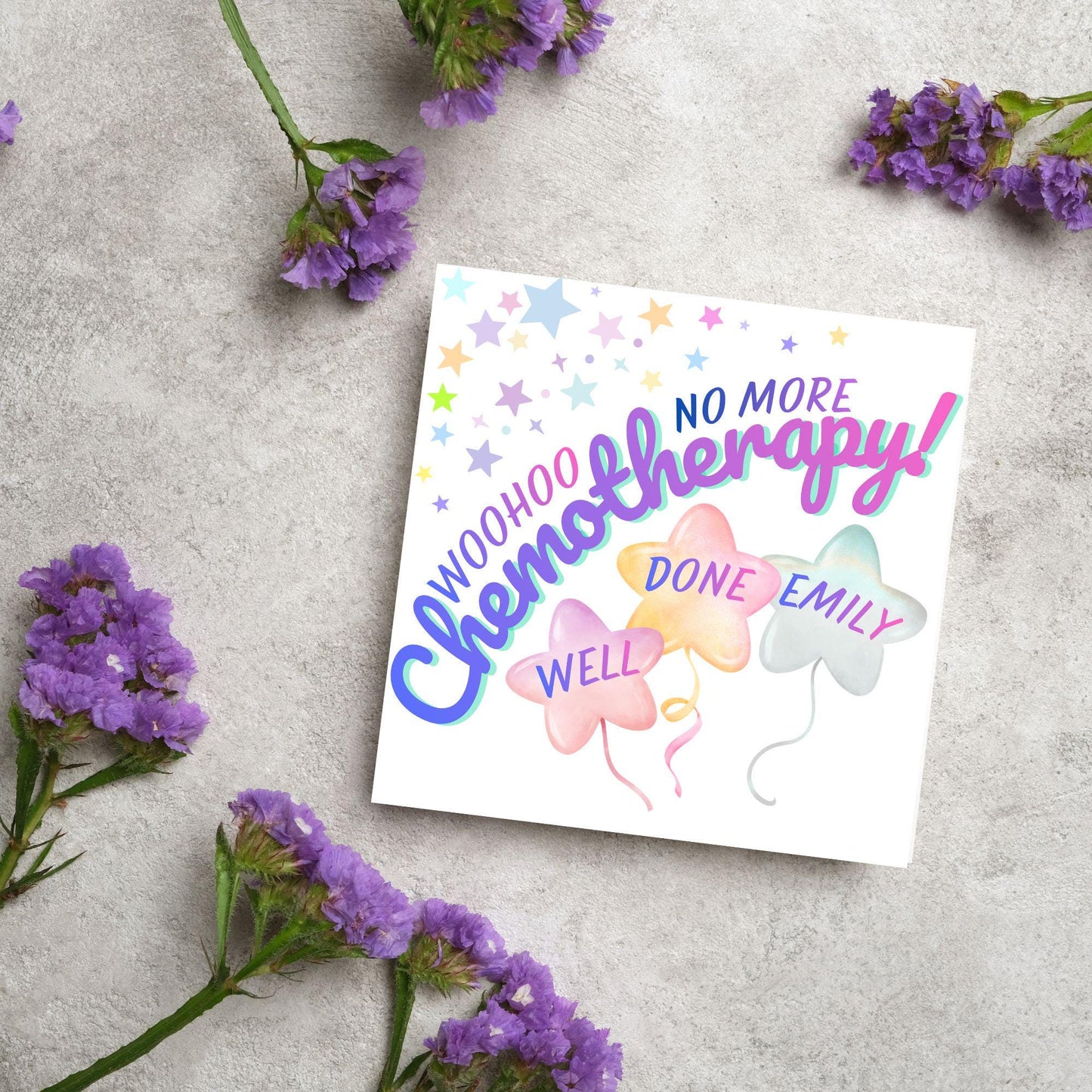 Personalised Congratulations Card, End of Chemo, Finished Treatment, Remission, Well Done, Beat Cancer Card, Chemotherapy