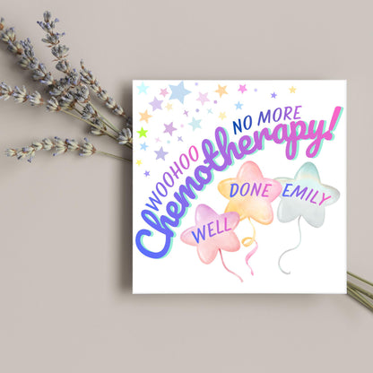 Personalised Congratulations Card, End of Chemo, Finished Treatment, Remission, Well Done, Beat Cancer Card, Chemotherapy