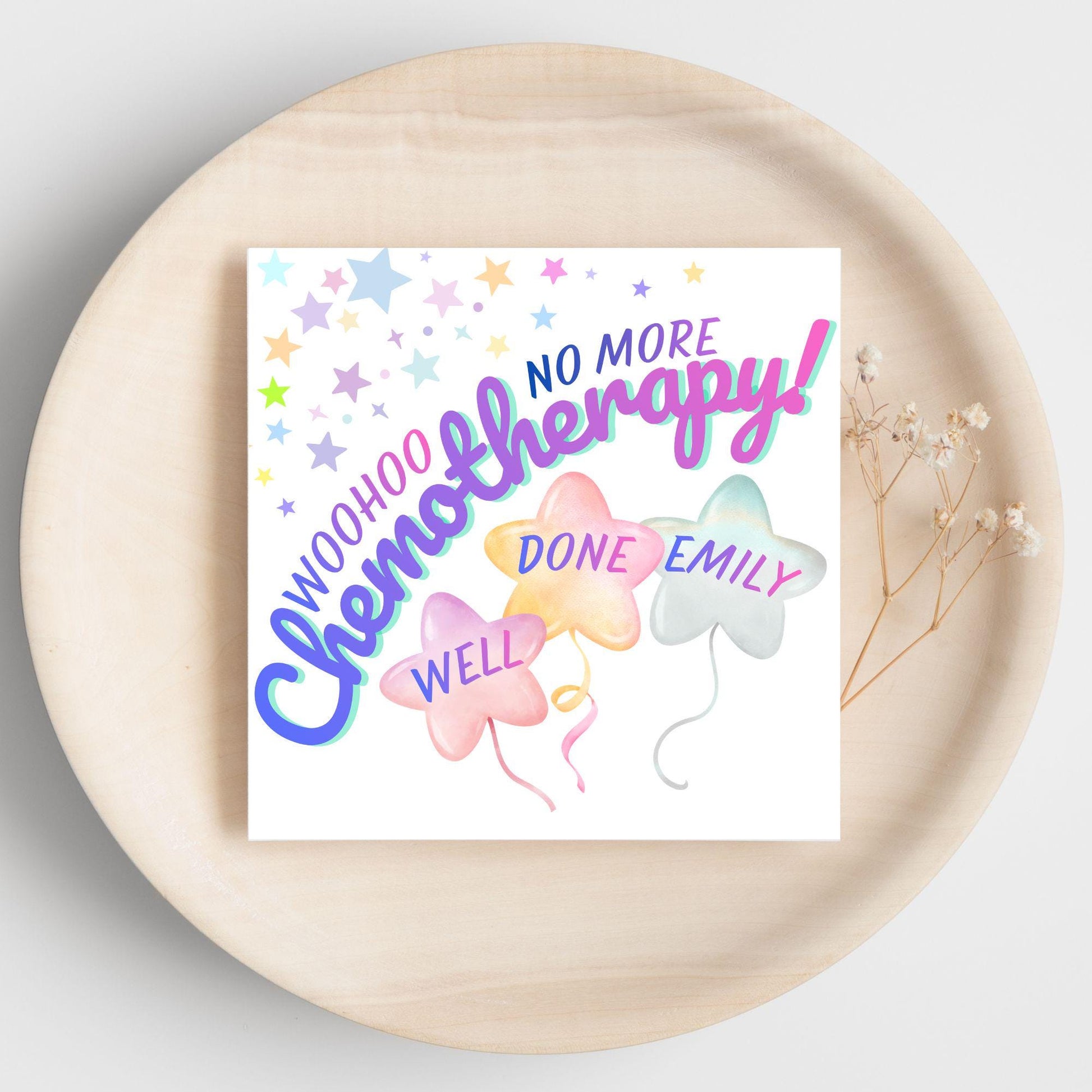 Personalised Congratulations Card, End of Chemo, Finished Treatment, Remission, Well Done, Beat Cancer Card, Chemotherapy