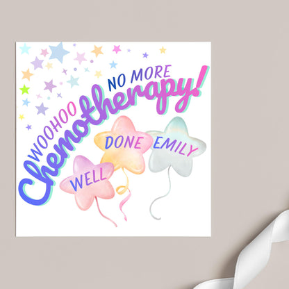 Personalised Congratulations Card, End of Chemo, Finished Treatment, Remission, Well Done, Beat Cancer Card, Chemotherapy