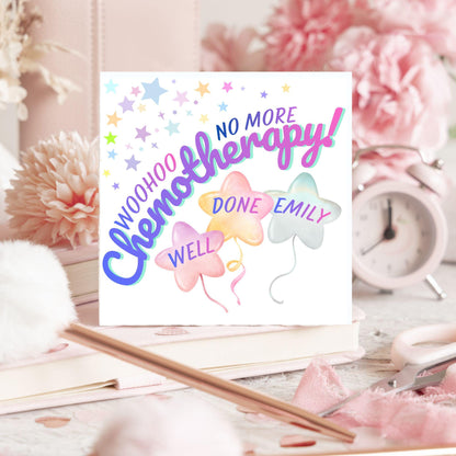 Personalised Congratulations Card, End of Chemo, Finished Treatment, Remission, Well Done, Beat Cancer Card, Chemotherapy