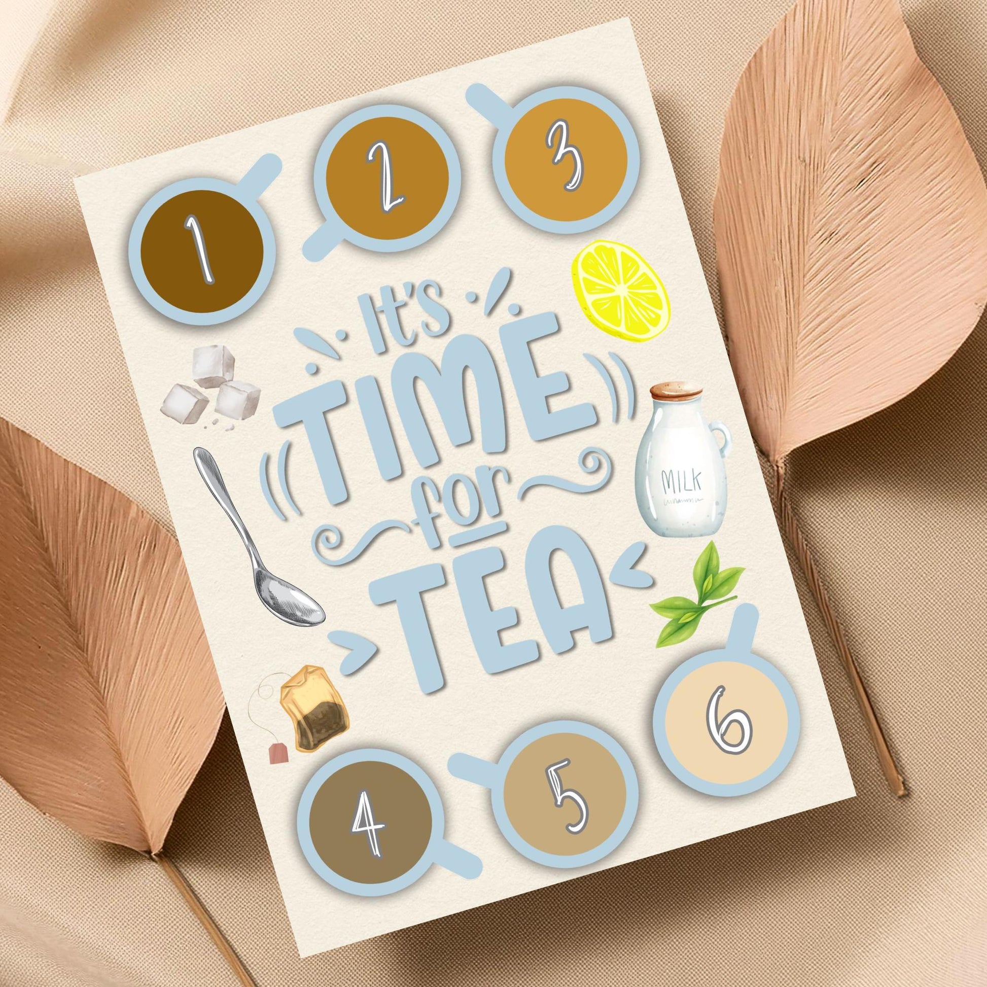 Kitchen Tea Choice Poster, Tea Chart, Tea Menu, Print for Kitchen, Teapot, Gift for Tea lover