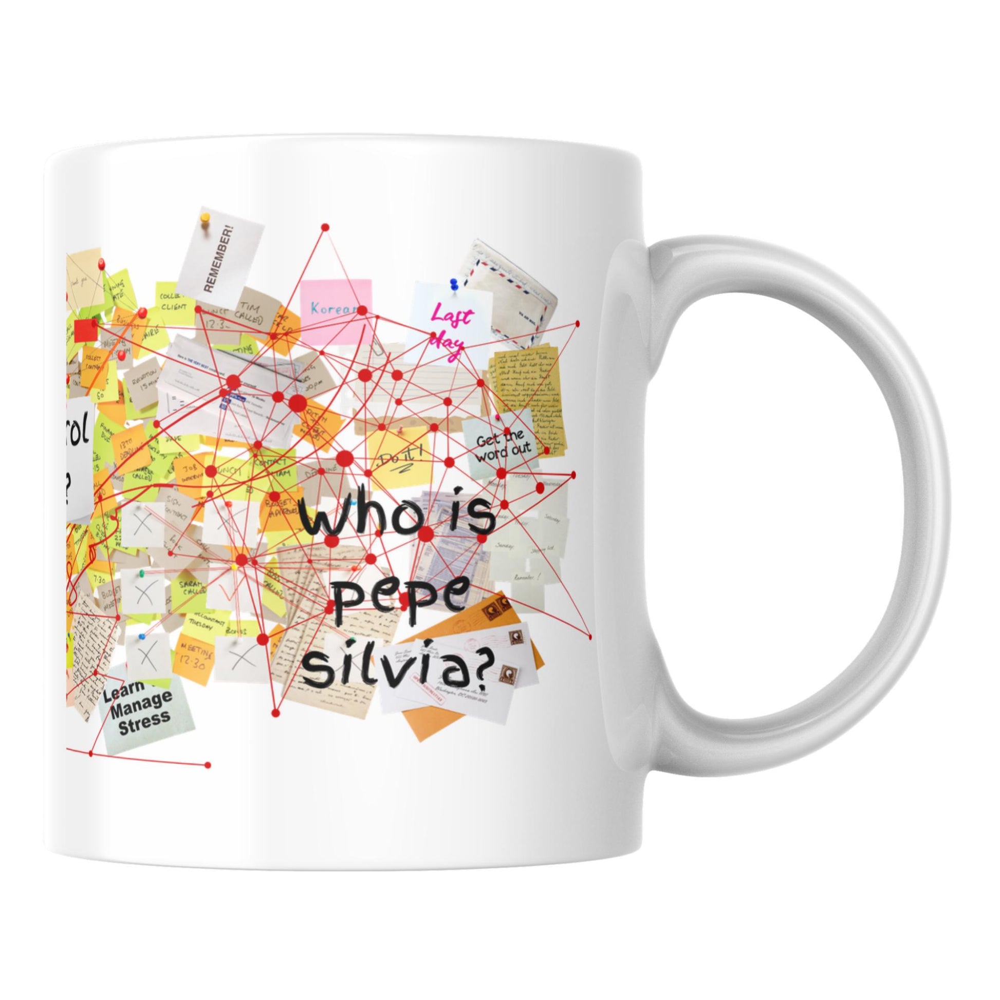 It's Always Sunny In Philadelphia Mug, Charlie Conspiracy, Pepe Silvia Doesn't Exist, Charlie Kelly Mailroom