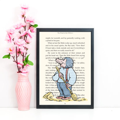 Wind in the Willows Inspired Book Prints, Choice of Characters, Literary A4 Poster, Book Wall Art