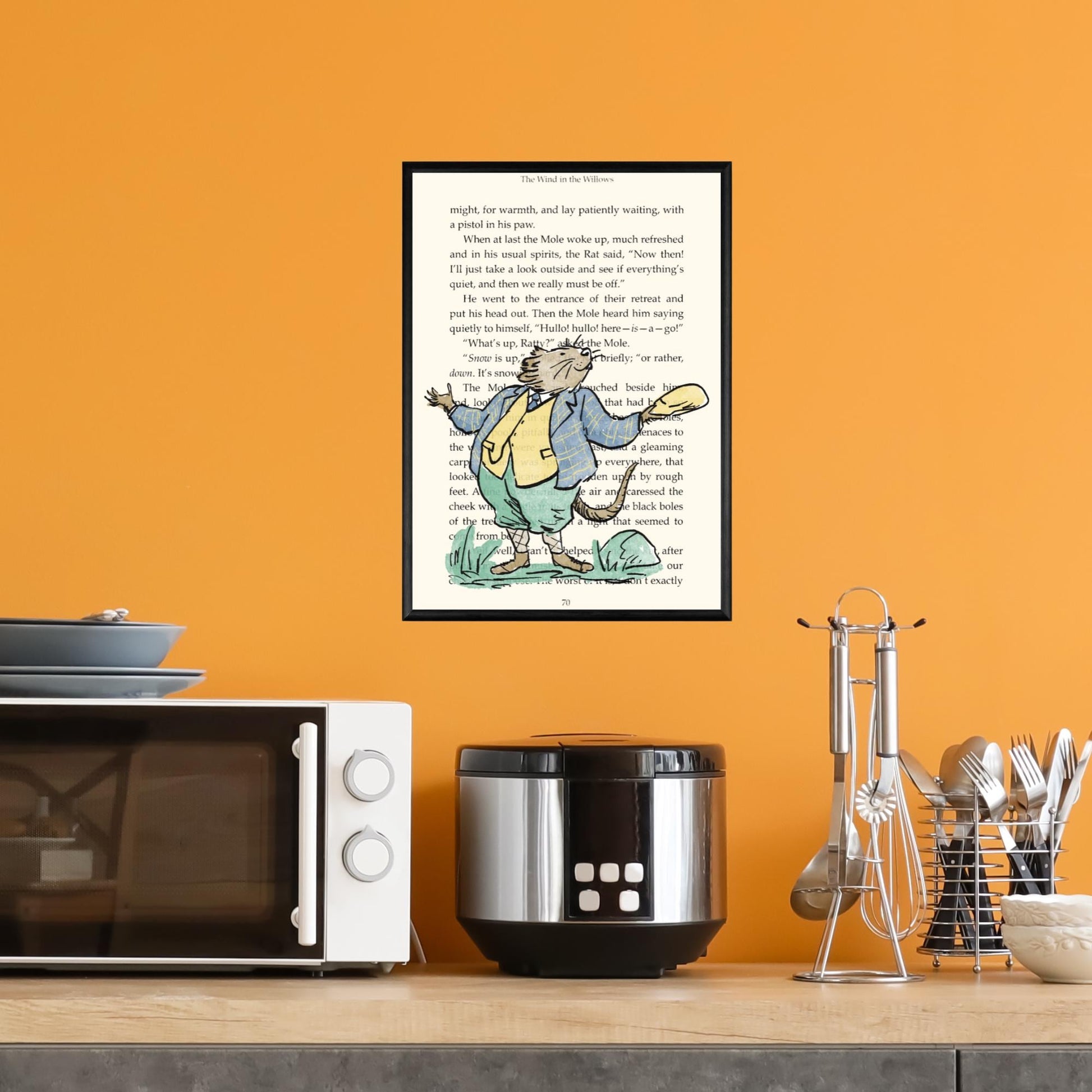 Wind in the Willows Inspired Book Prints, Choice of Characters, Literary A4 Poster, Book Wall Art