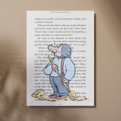 Wind in the Willows Inspired Book Prints, Choice of Characters, Literary A4 Poster, Book Wall Art