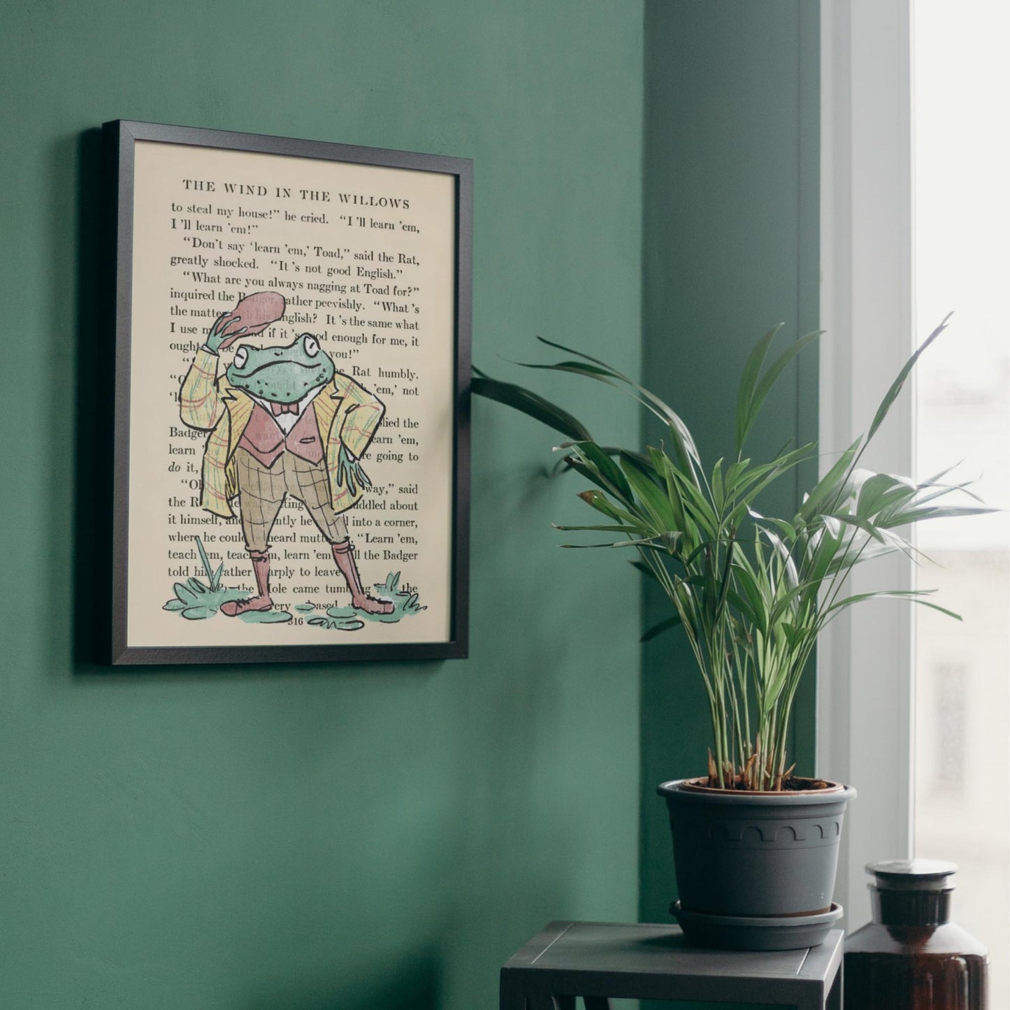 Wind in the Willows Inspired Book Prints, Choice of Characters, Literary A4 Poster, Book Wall Art